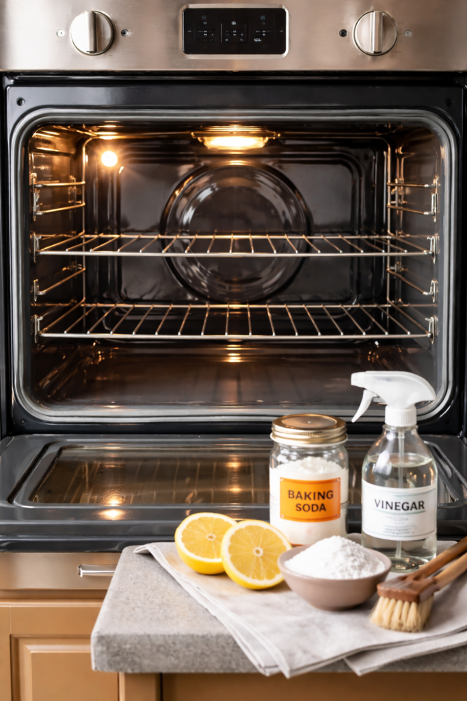 clean oven without harsh chemicals natural oven cleaning method