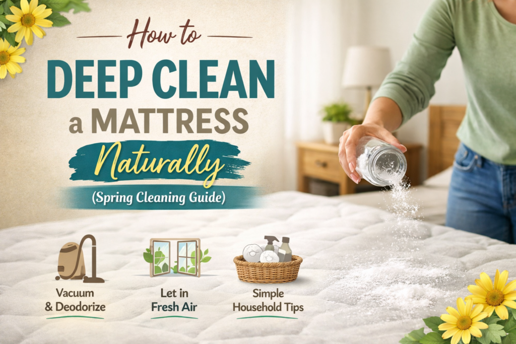 how to deep clean mattress naturally for spring cleaning