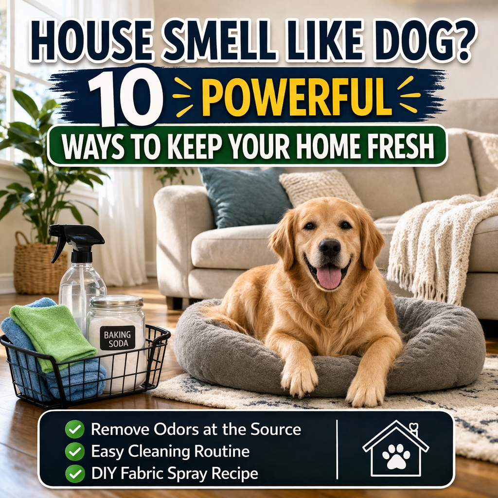 house smell like dog cleaning tips