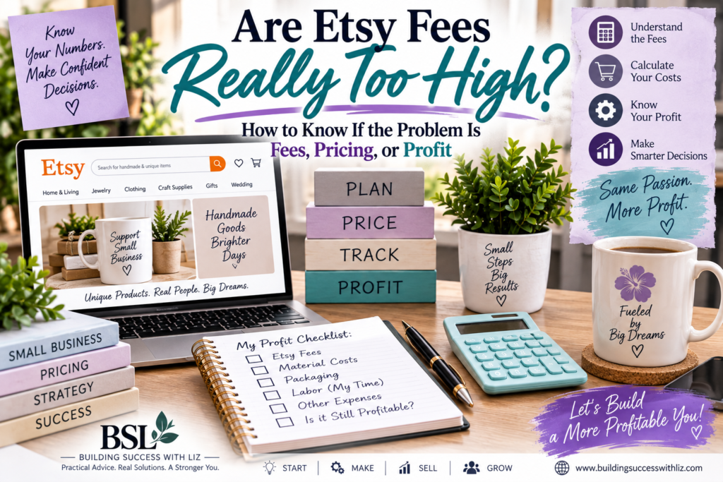  Are Etsy fees too high showing how a $20 Etsy sale becomes actual small business profit
