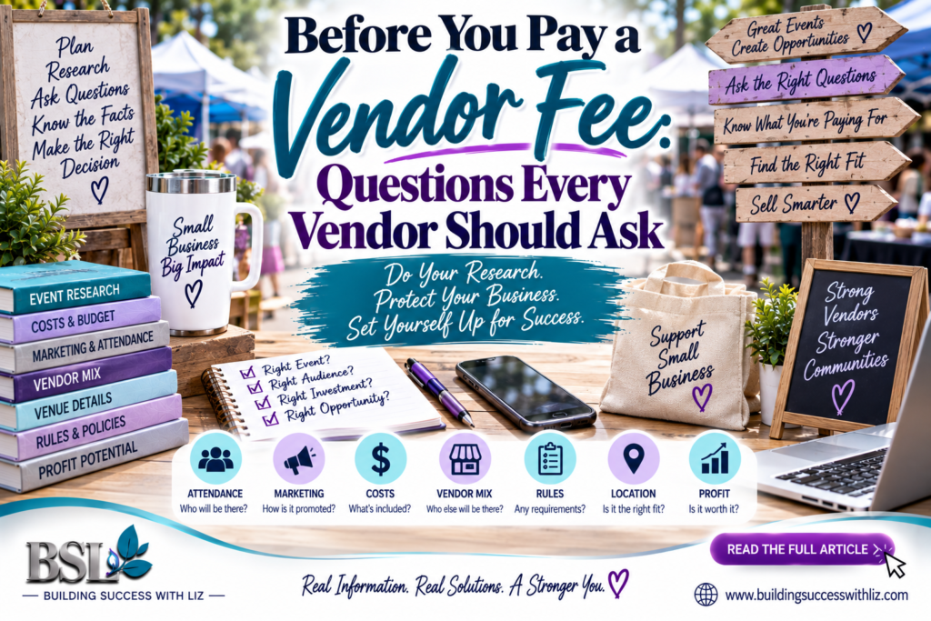 Questions to ask before paying a vendor fee before choosing a vendor event